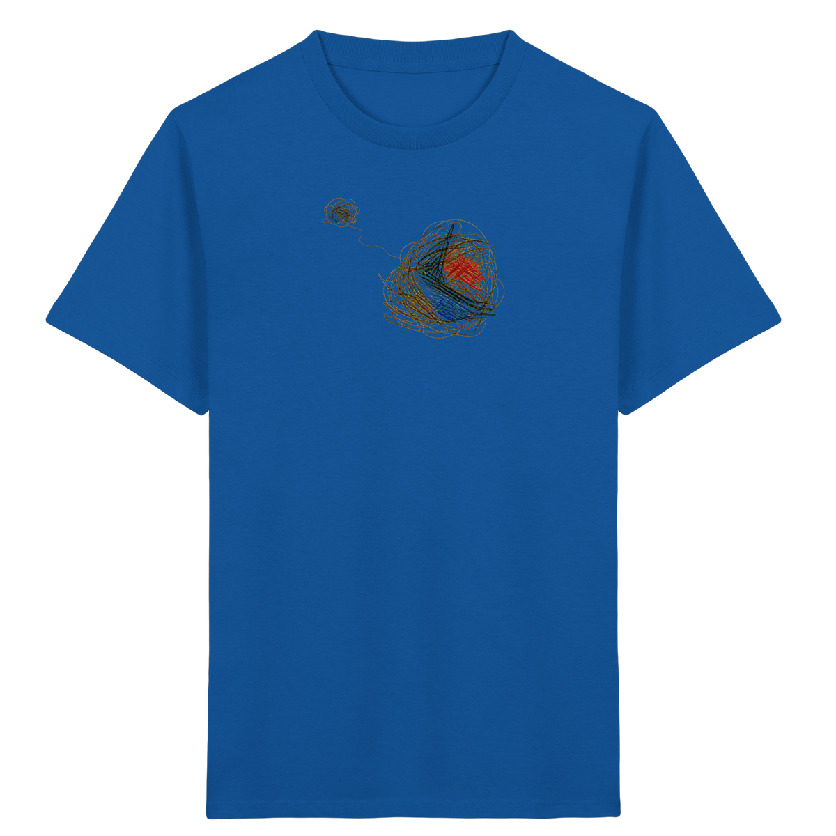 Abstraktes T-Shirt mit kunterbunten Knäueln - Kinder Bio T-Shirt