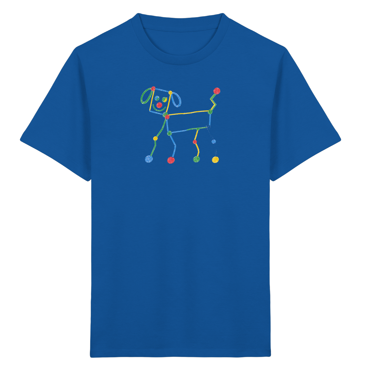 Bunter Farbpunkt Hund - Kinder Bio T-Shirt