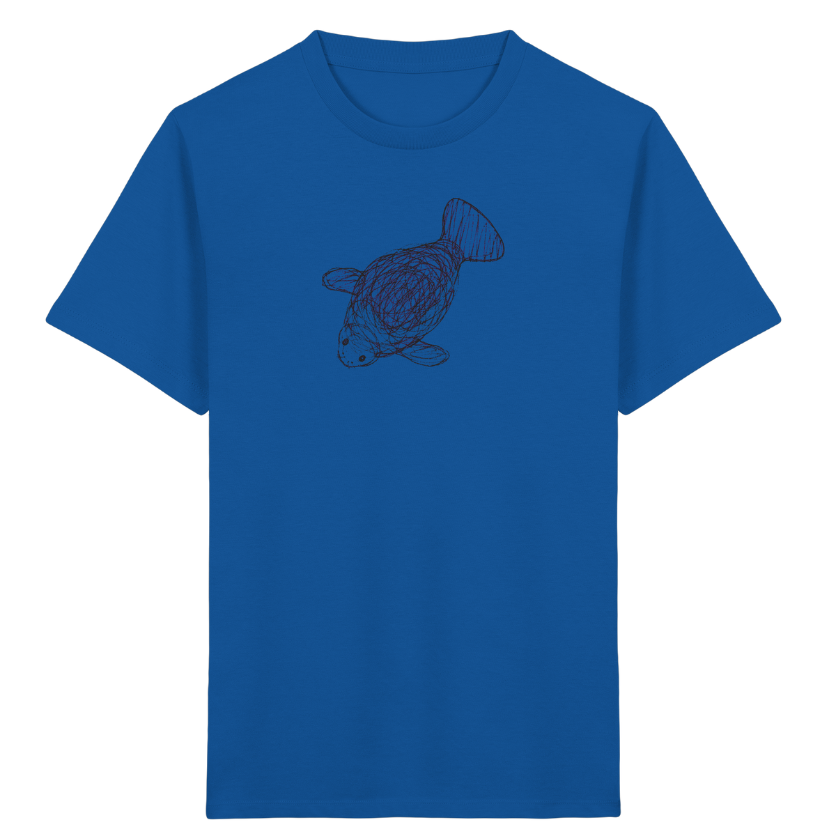 Seekuh von oben gezeichnet - Kinder Bio T-Shirt