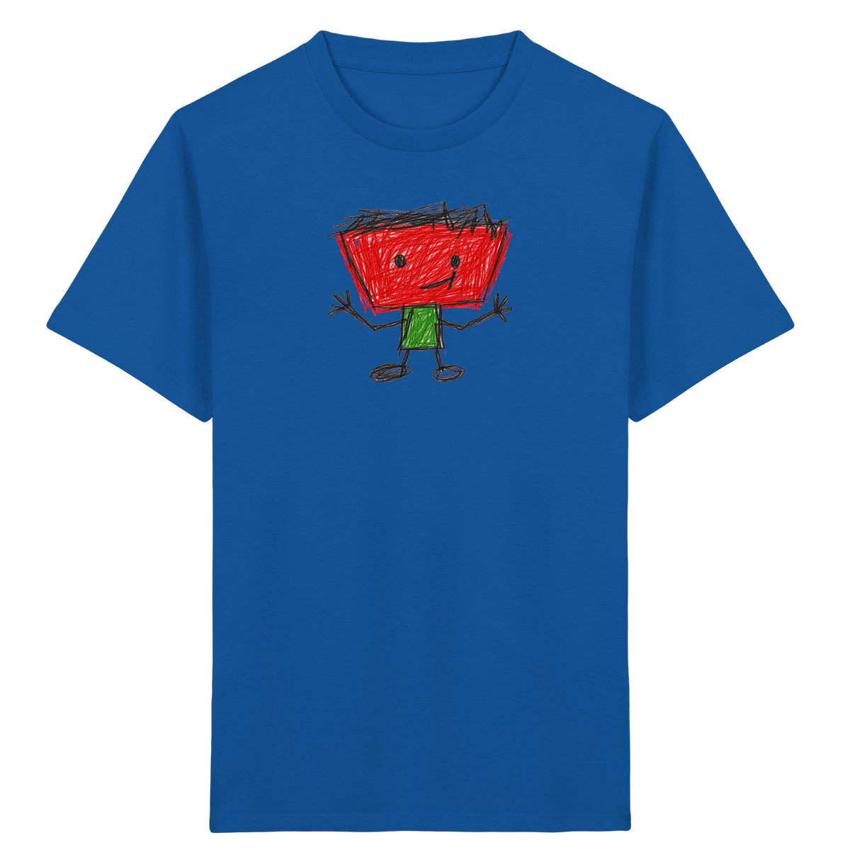 Kritzelkopf mit Zackenhaar - Kinder Bio T-Shirt