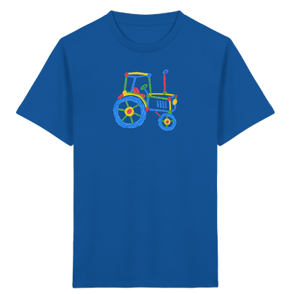 Bunter Kinder Traktor - Kinder Bio T-Shirt
