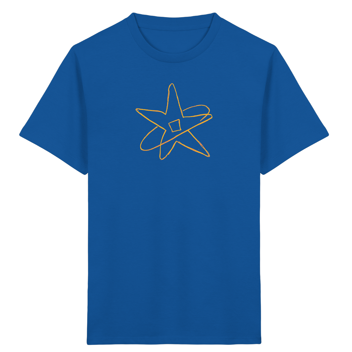 Goldgelber Wackelstern für Kinder - Kinder Bio T-Shirt