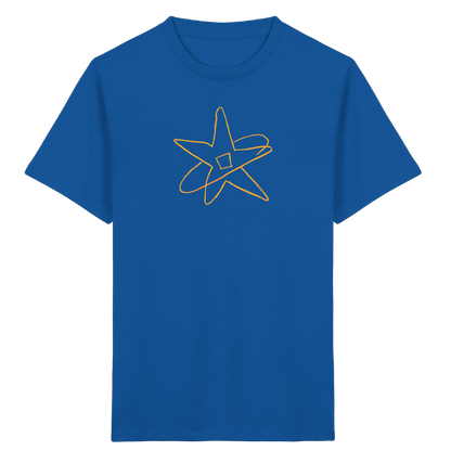 Goldgelber Wackelstern für Kinder - Kinder Bio T-Shirt