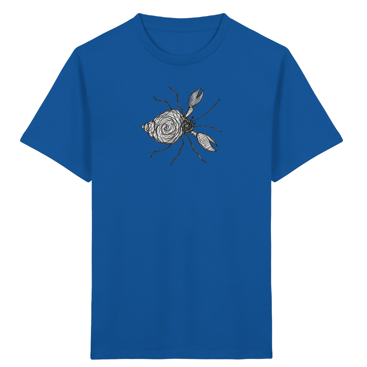 Einsiedlerkrebs von oben gezeichnet - Kinder Bio T-Shirt