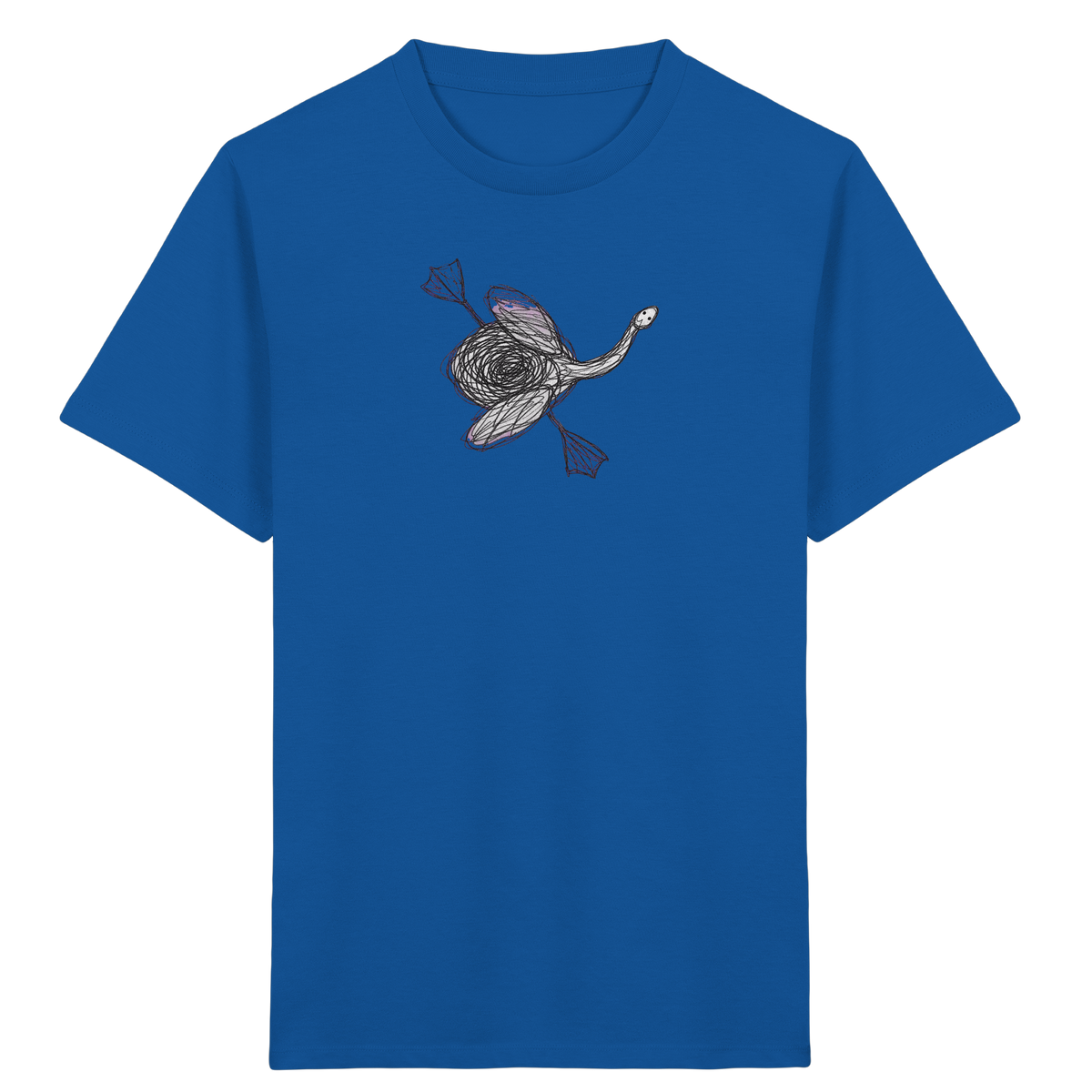 Schwan von oben Kritzelmotiv - Kinder Bio T-Shirt