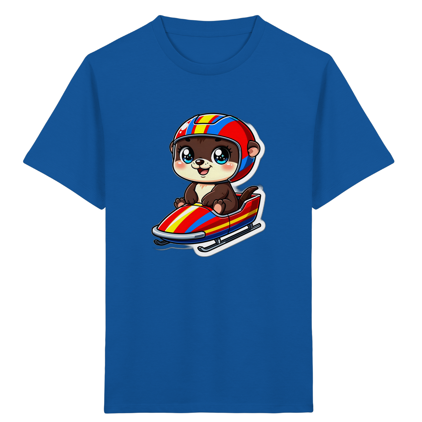 Otter im Bob: Cooles Kinder T-Shirt