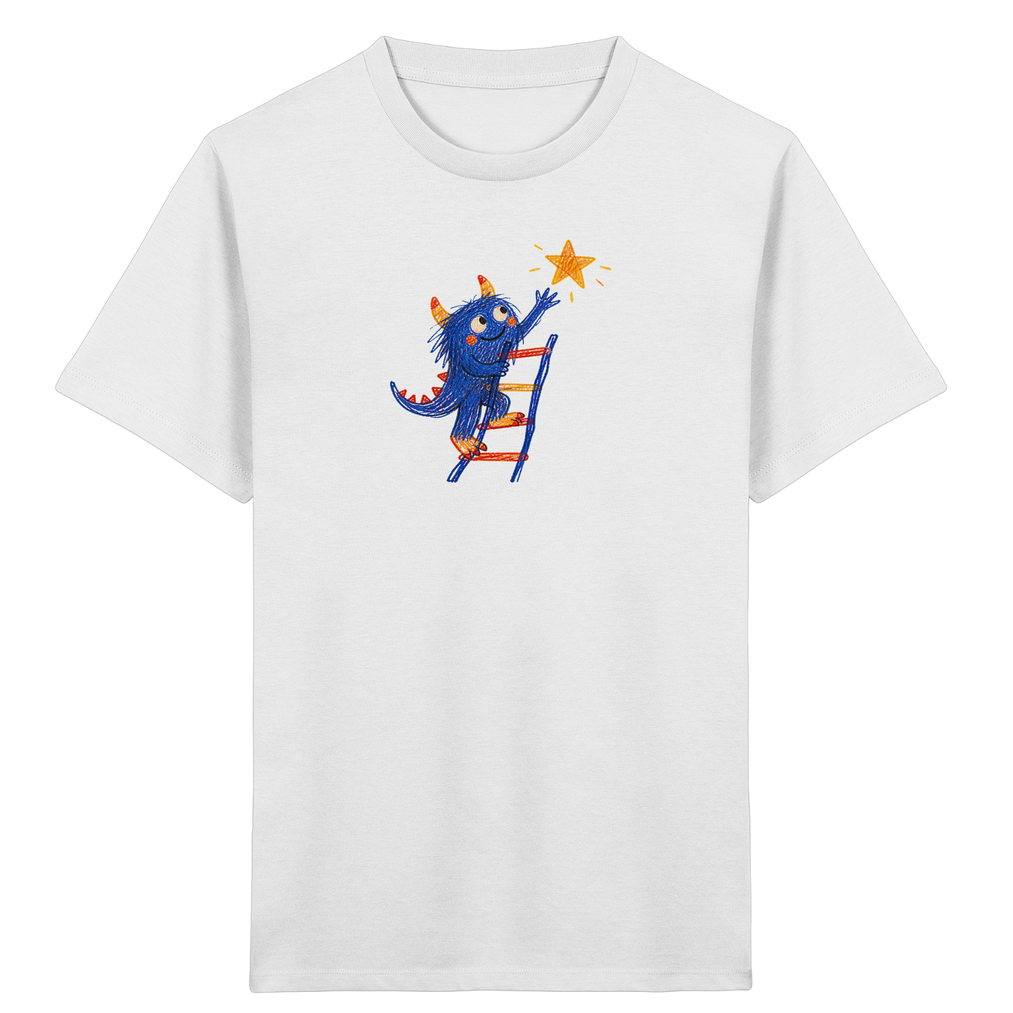 Monster auf der Sternenleiter - Kinder Bio T-Shirt