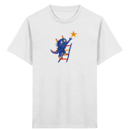 Monster auf der Sternenleiter - Kinder Bio T-Shirt