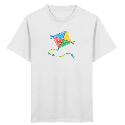 Bunter Drachen mit Knoten - Kinder Bio T-Shirt