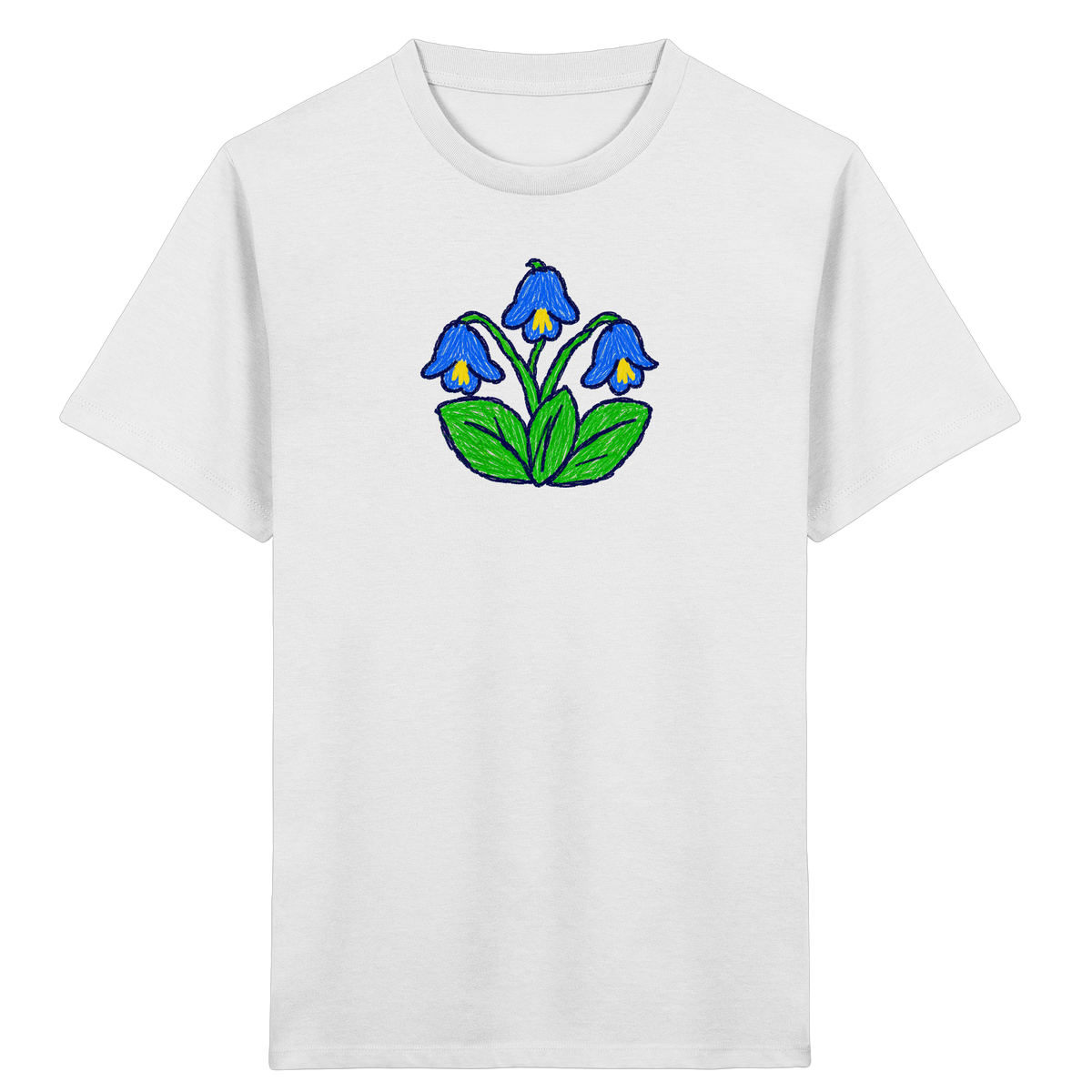 Kritzel Glockenblume Kinder Shirt - Kinder Bio T-Shirt