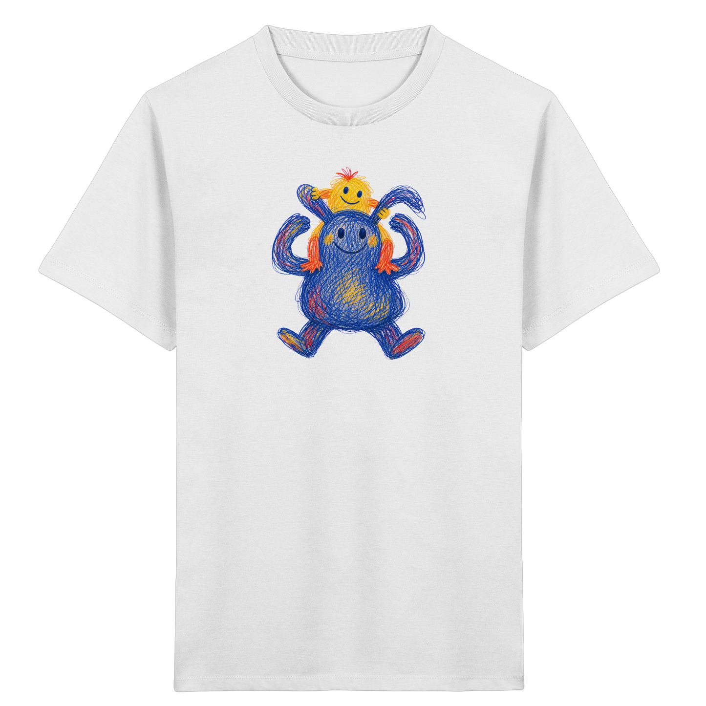 Huckepack Monster Kinder T-Shirt - Kinder Bio T-Shirt