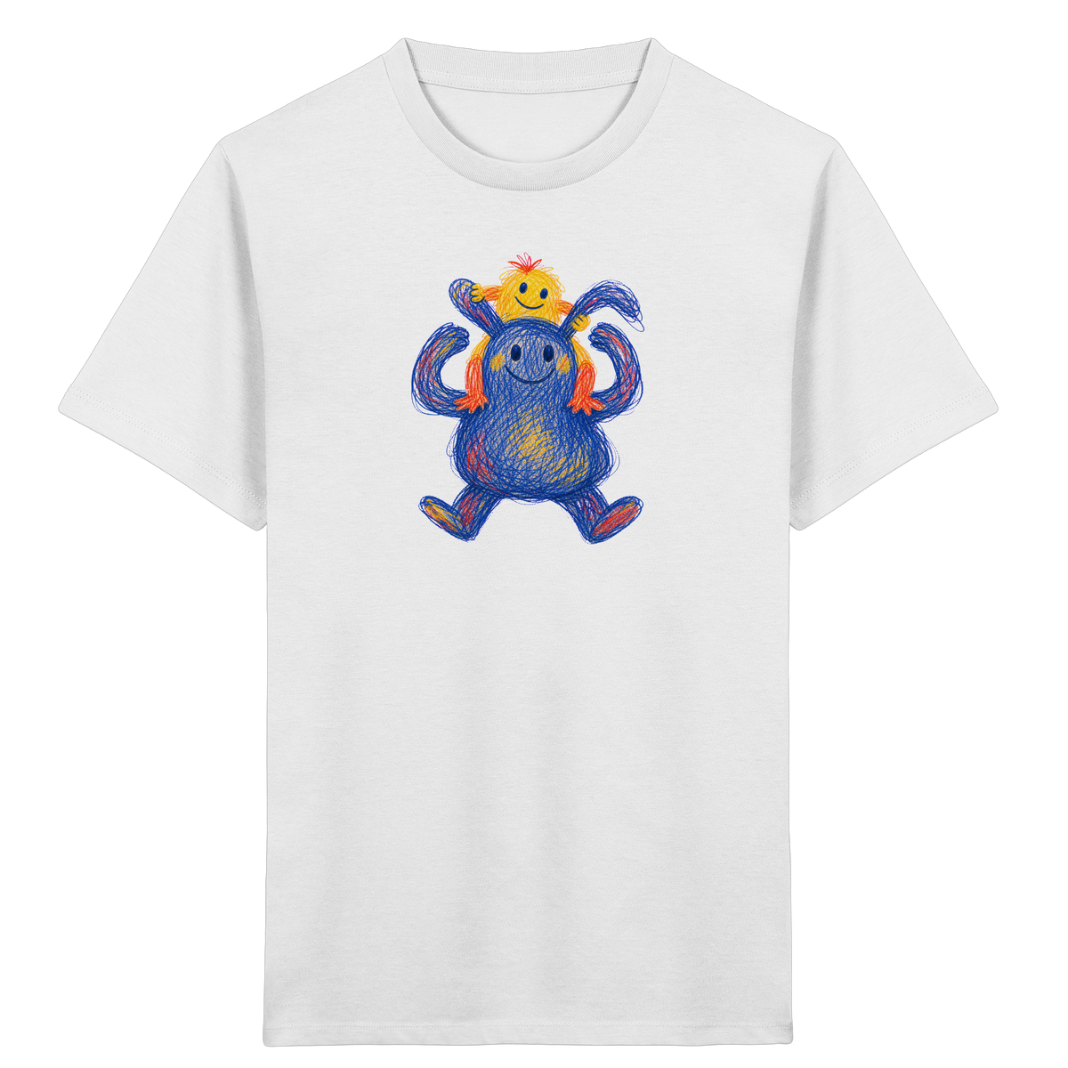Huckepack Monster Kinder T-Shirt - Kinder Bio T-Shirt
