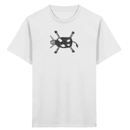 Kuh von oben gezeichnet - Kinder Bio T-Shirt