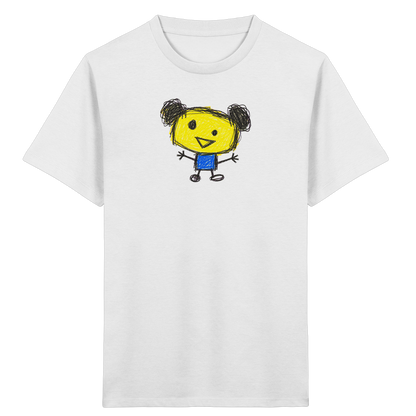 Kritzelkopf mit Doppeldutt - Kinder Bio T-Shirt