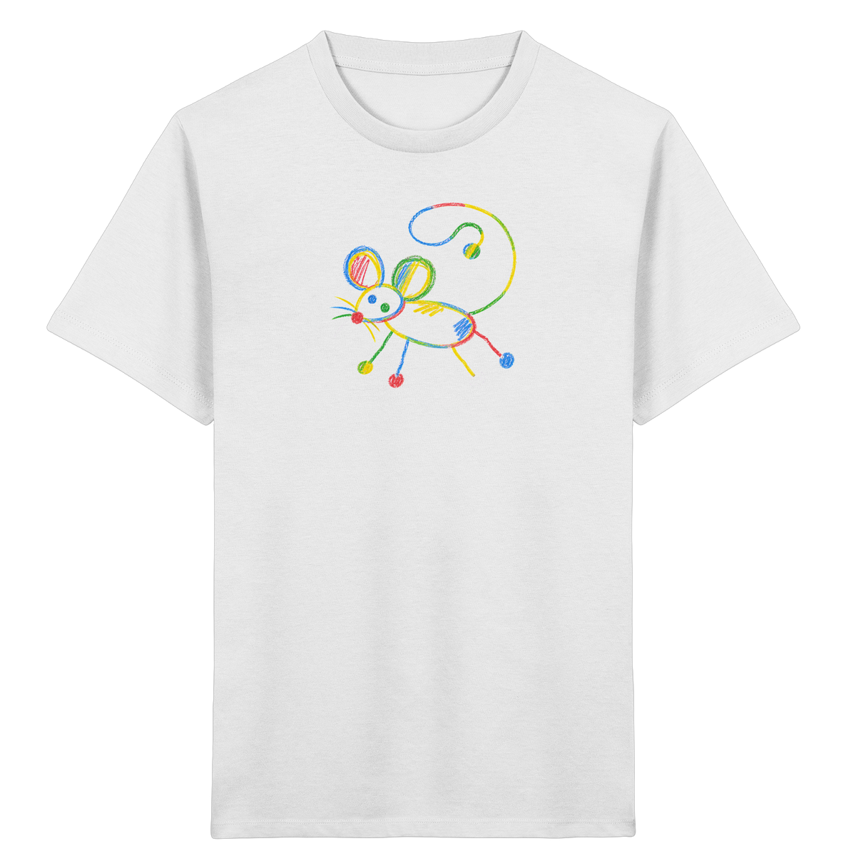 Farbpunkt Maus Kinder Shirt - Kinder Bio T-Shirt
