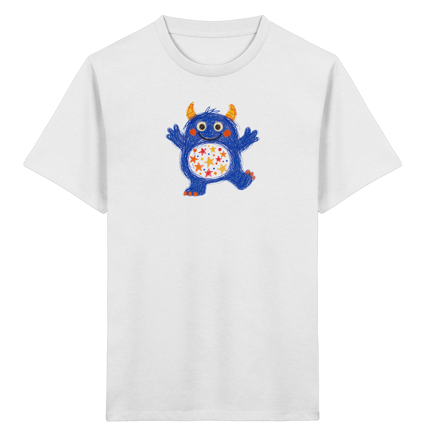 Funkelbauch Kritzelmonster Shirt - Kinder Bio T-Shirt