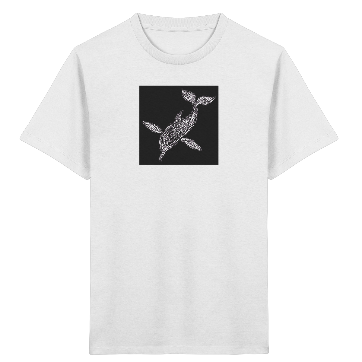 Delfin von oben - Kinder Bio T-Shirt
