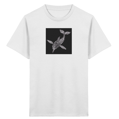 Delfin von oben - Kinder Bio T-Shirt