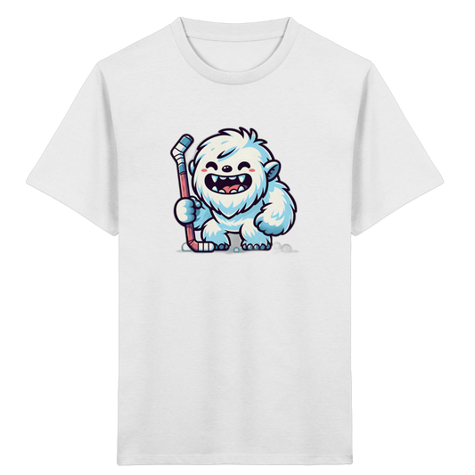 Yeti Eishockey: Fröhliches Kinder T-Shirt