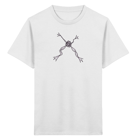 Frosch von oben schwimmend - Kinder Bio T-Shirt