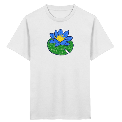 Kritzel Wasserlilie Kinder Shirt - Kinder Bio T-Shirt