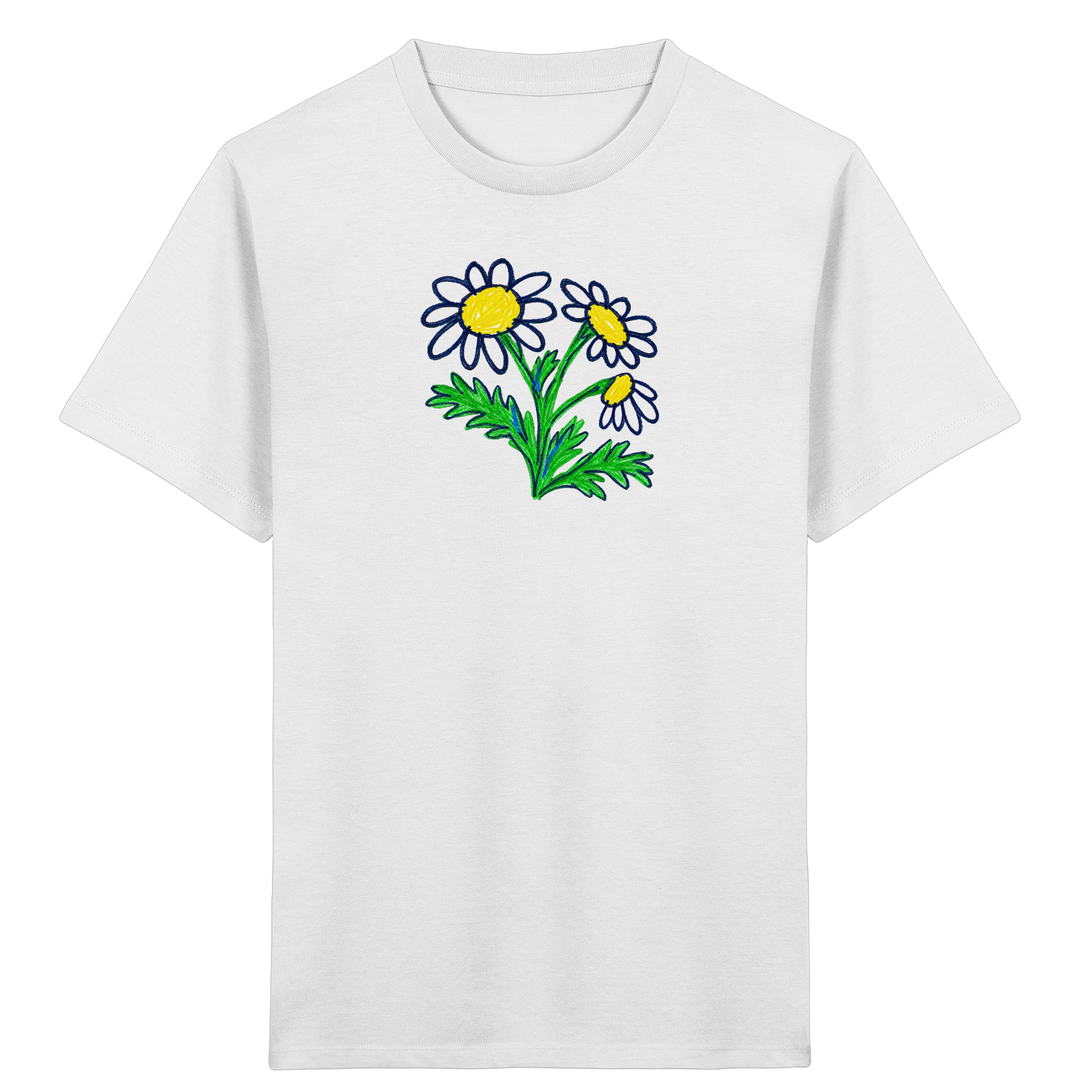 Kritzel-Kamille Kinder T-Shirt