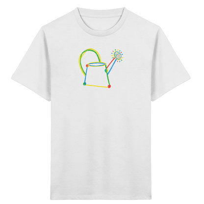 Bunte Kreide Gießkanne Kinder - Kinder Bio T-Shirt