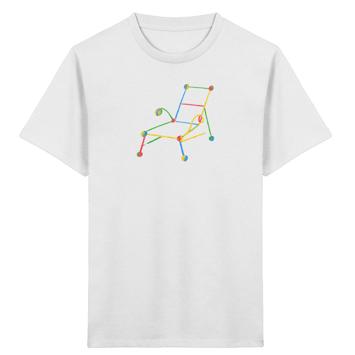 Bunte Liege mit Farbpunkten - Kinder Bio T-Shirt