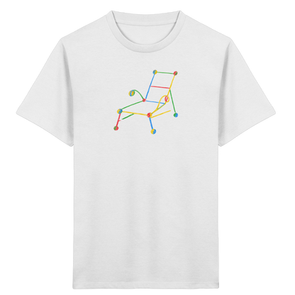 Bunte Liege mit Farbpunkten - Kinder Bio T-Shirt