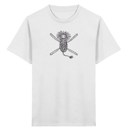 Löwe von oben gezeichnet - Kinder Bio T-Shirt