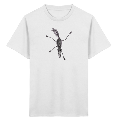 Pferd von oben gezeichnet - Kinder Bio T-Shirt