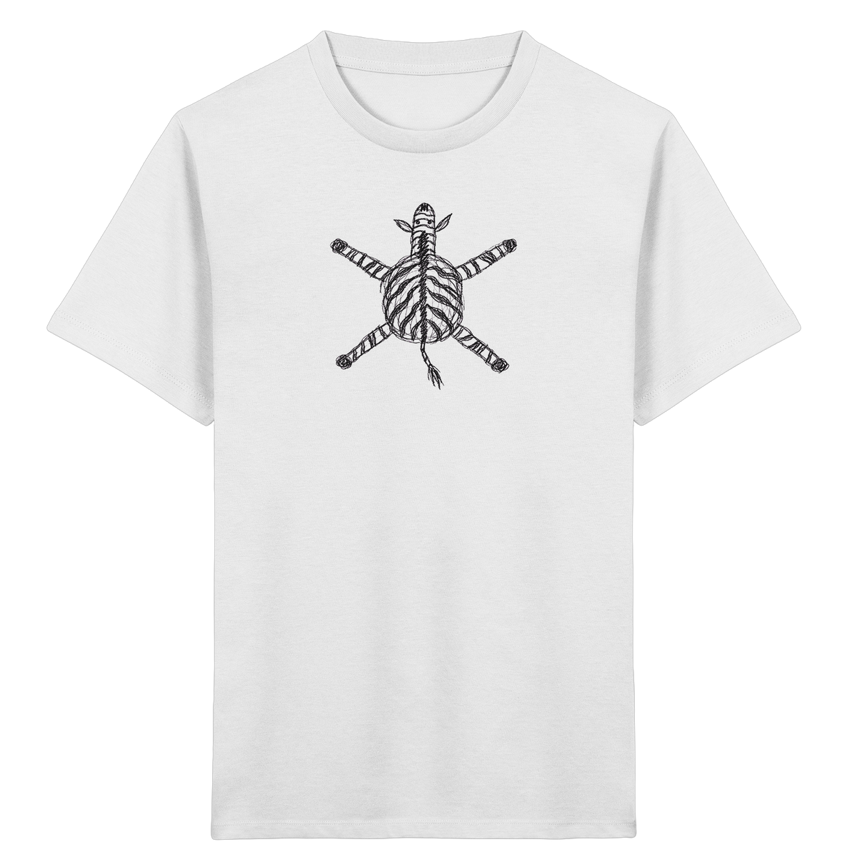 Zebra von oben - Kinder Bio T-Shirt