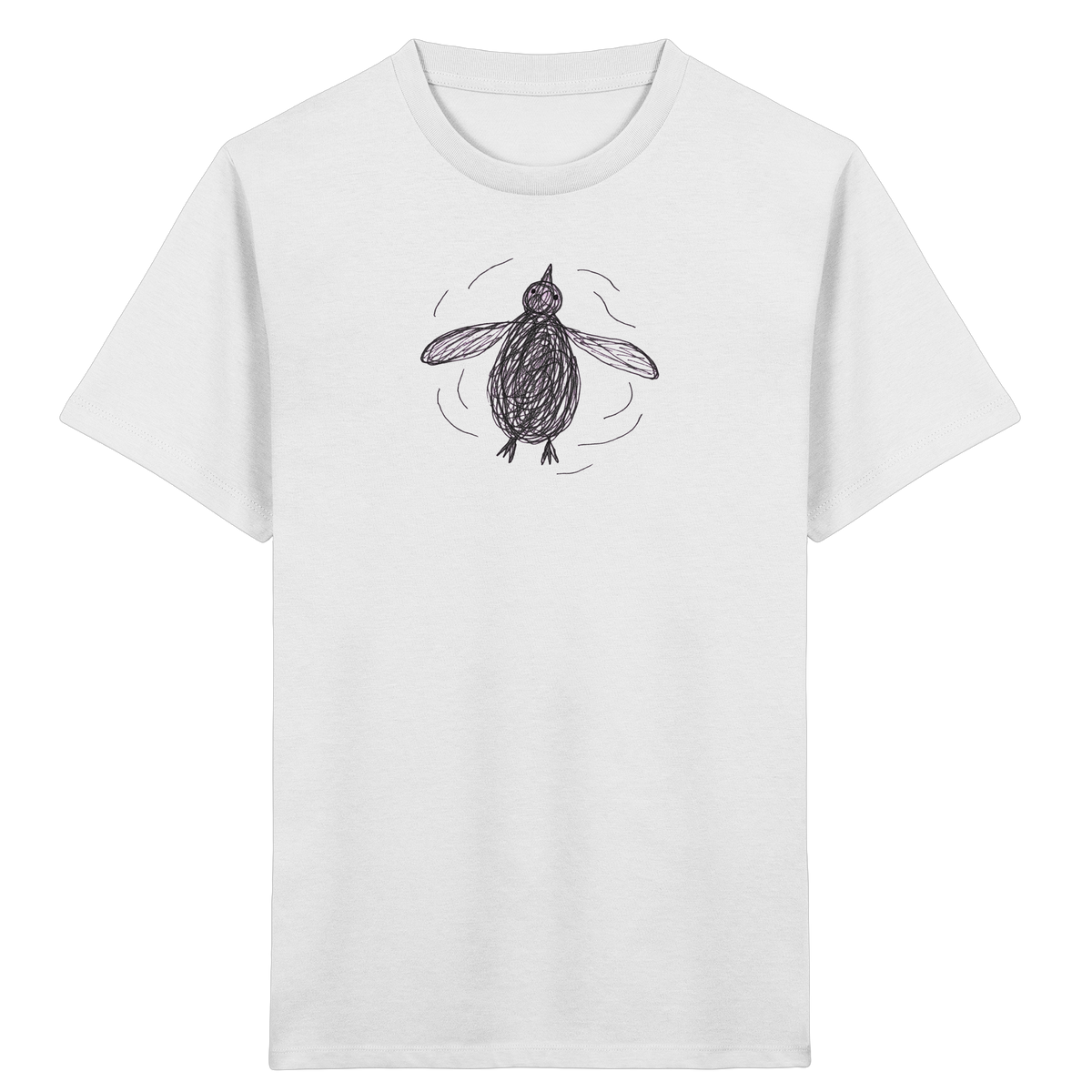 Pinguin von oben - Kinder Bio T-Shirt