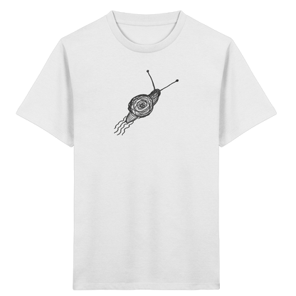 Schnecke von oben Kinderzeichnung - Kinder Bio T-Shirt