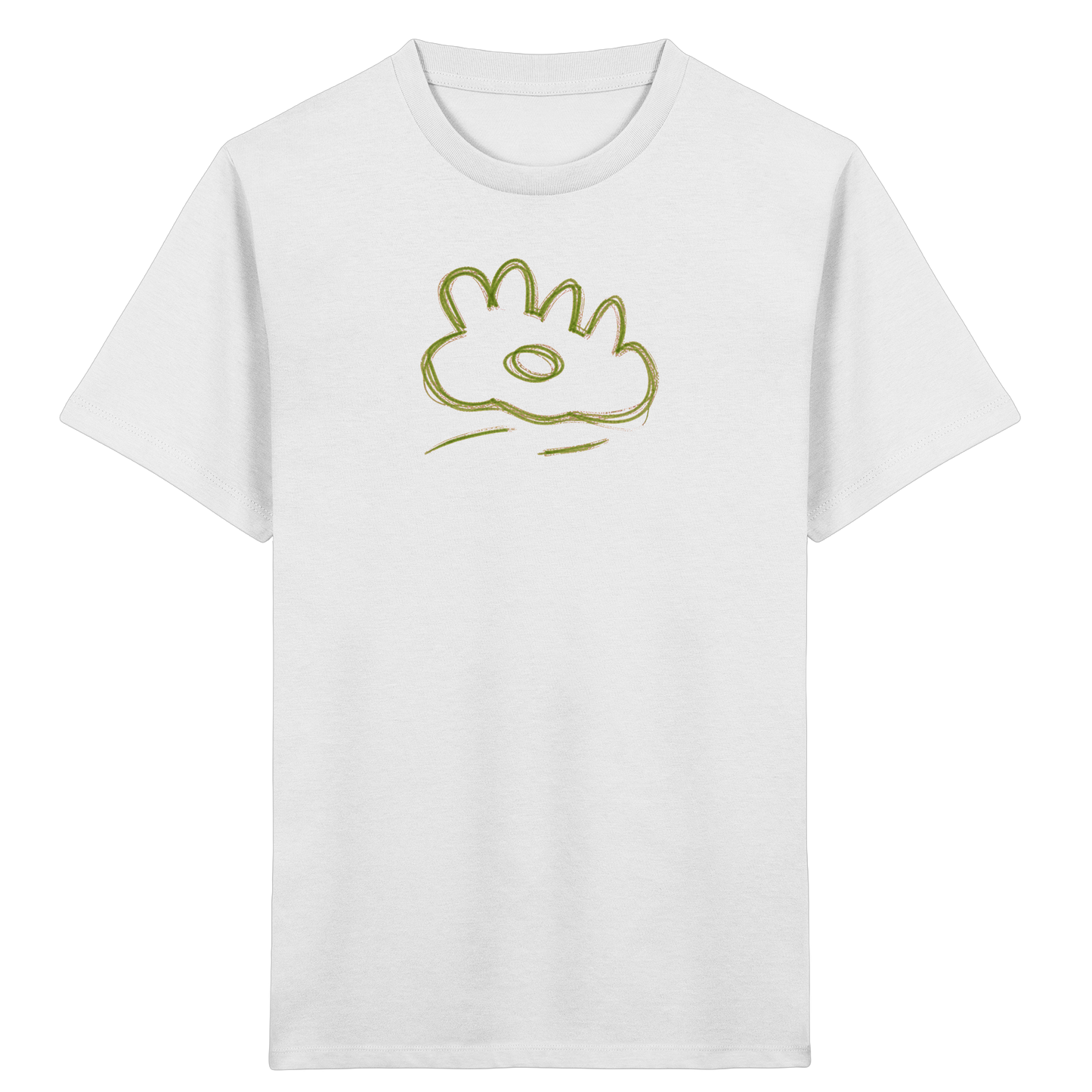 Grüne Wackelwolke Kinder T-Shirt - Kinder Bio T-Shirt