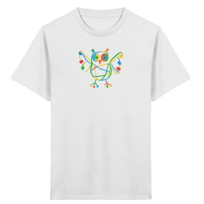 Farbpunkt Eule Kinder Shirt - Kinder Bio T-Shirt
