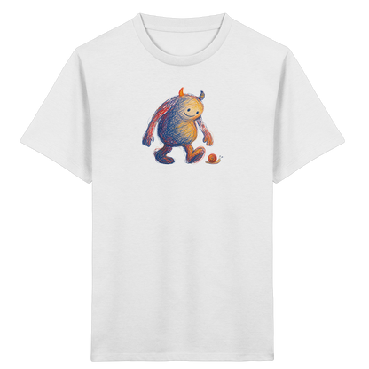 Schneckenfreund Monster Kinder T-Shirt - Kinder Bio T-Shirt
