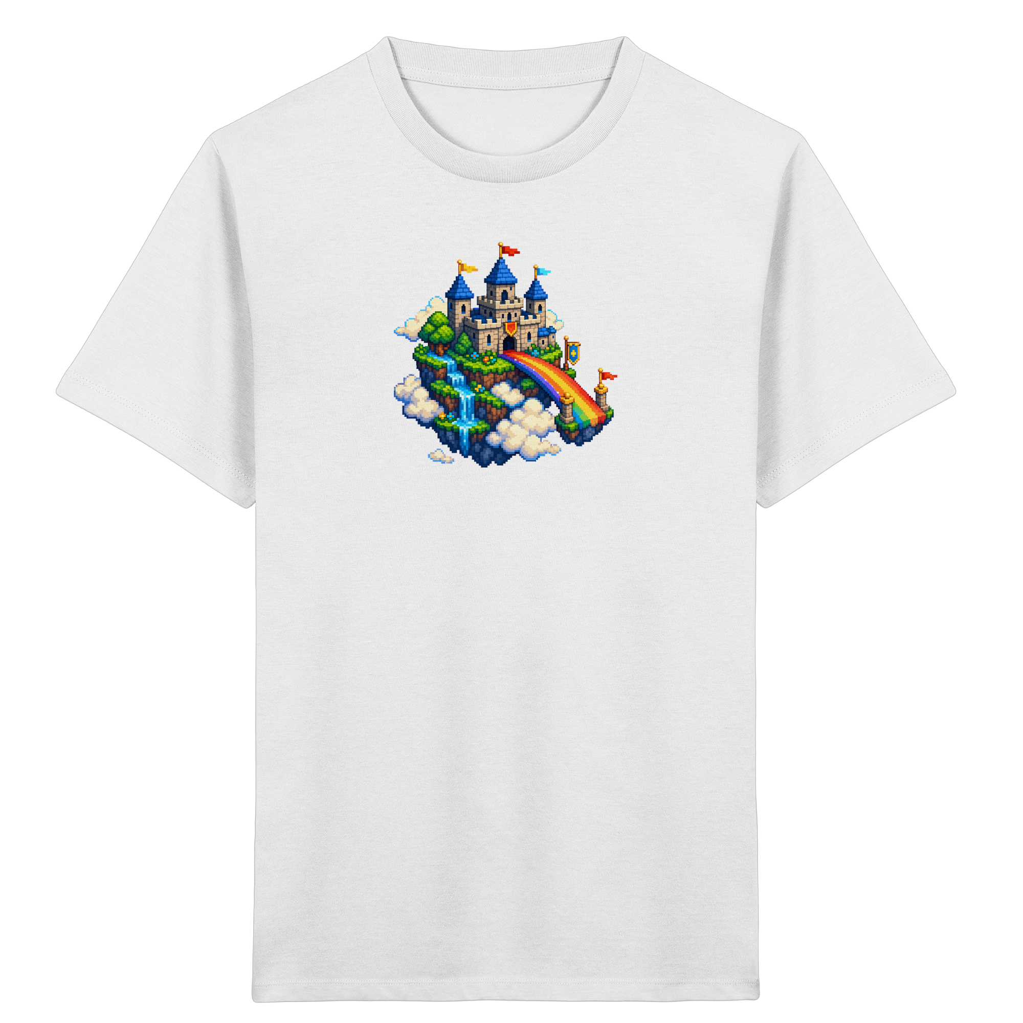 Märchenburg Pixel Art Kinder T-Shirt