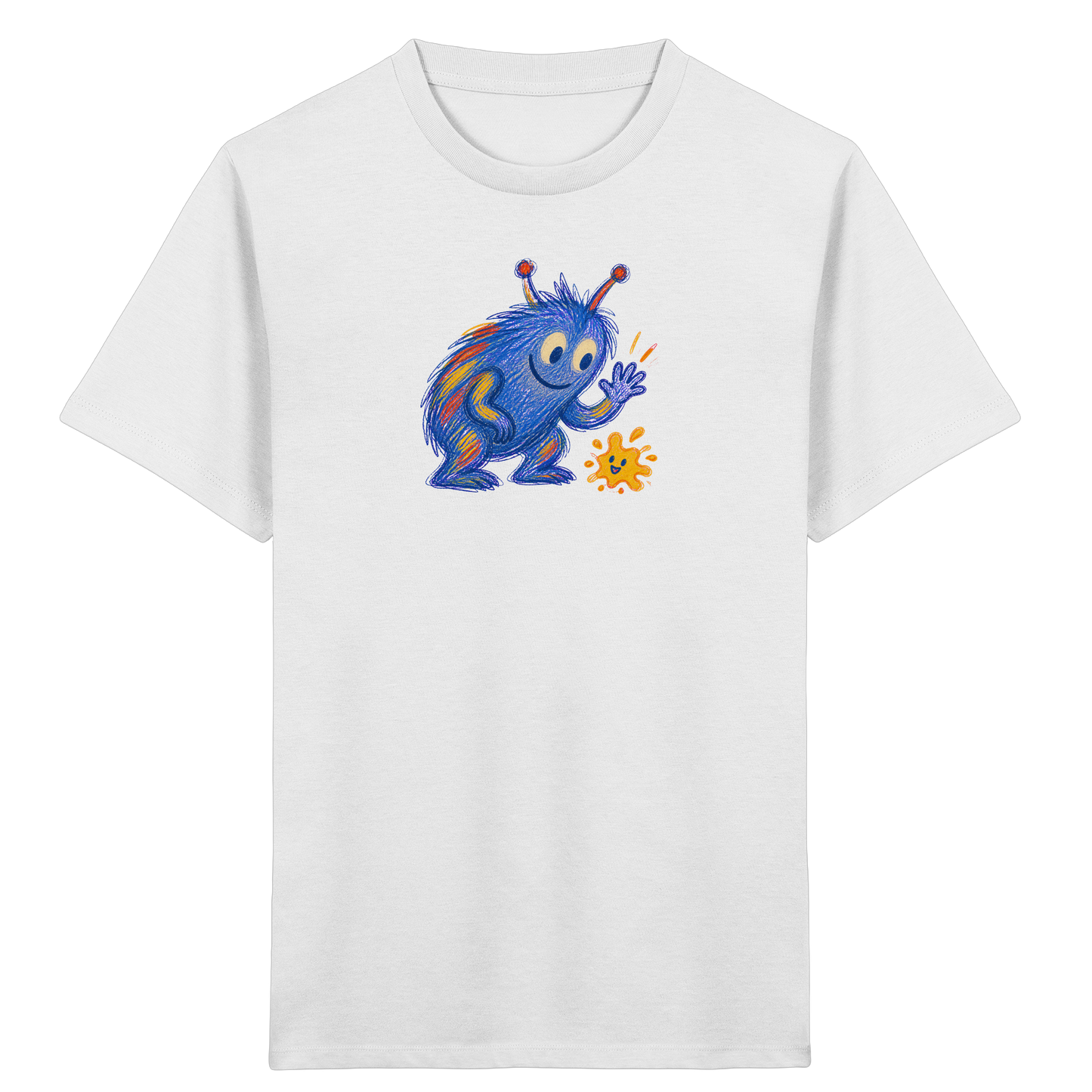 Klecksfreund Monster Kinder T-Shirt - Kinder Bio T-Shirt