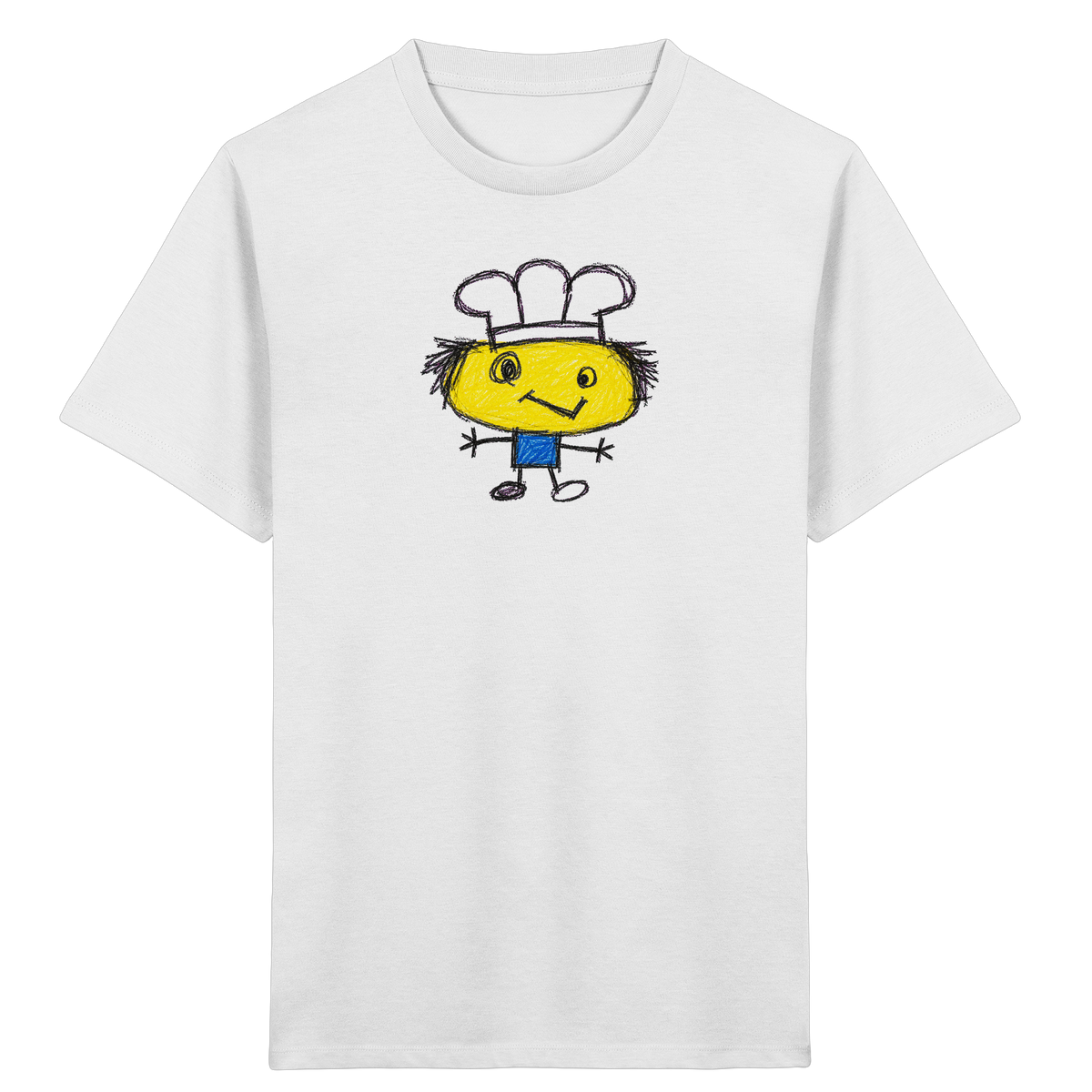 Kritzelkopf mit Kochmütze - Kinder Bio T-Shirt