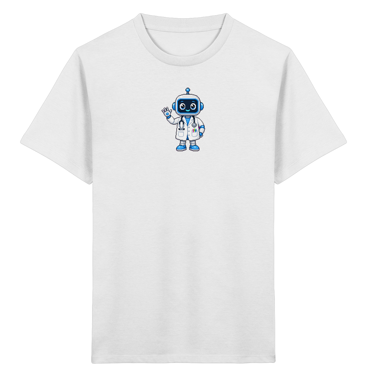 Pixel Roboter T-Shirt: Freundlich und cool - Kinder T-Shirt