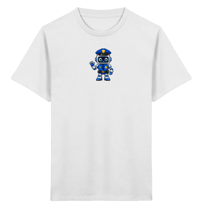 Pixel Roboter Polizei: Winkendes Kinder-T-Shirt - Kinder T-Shirt