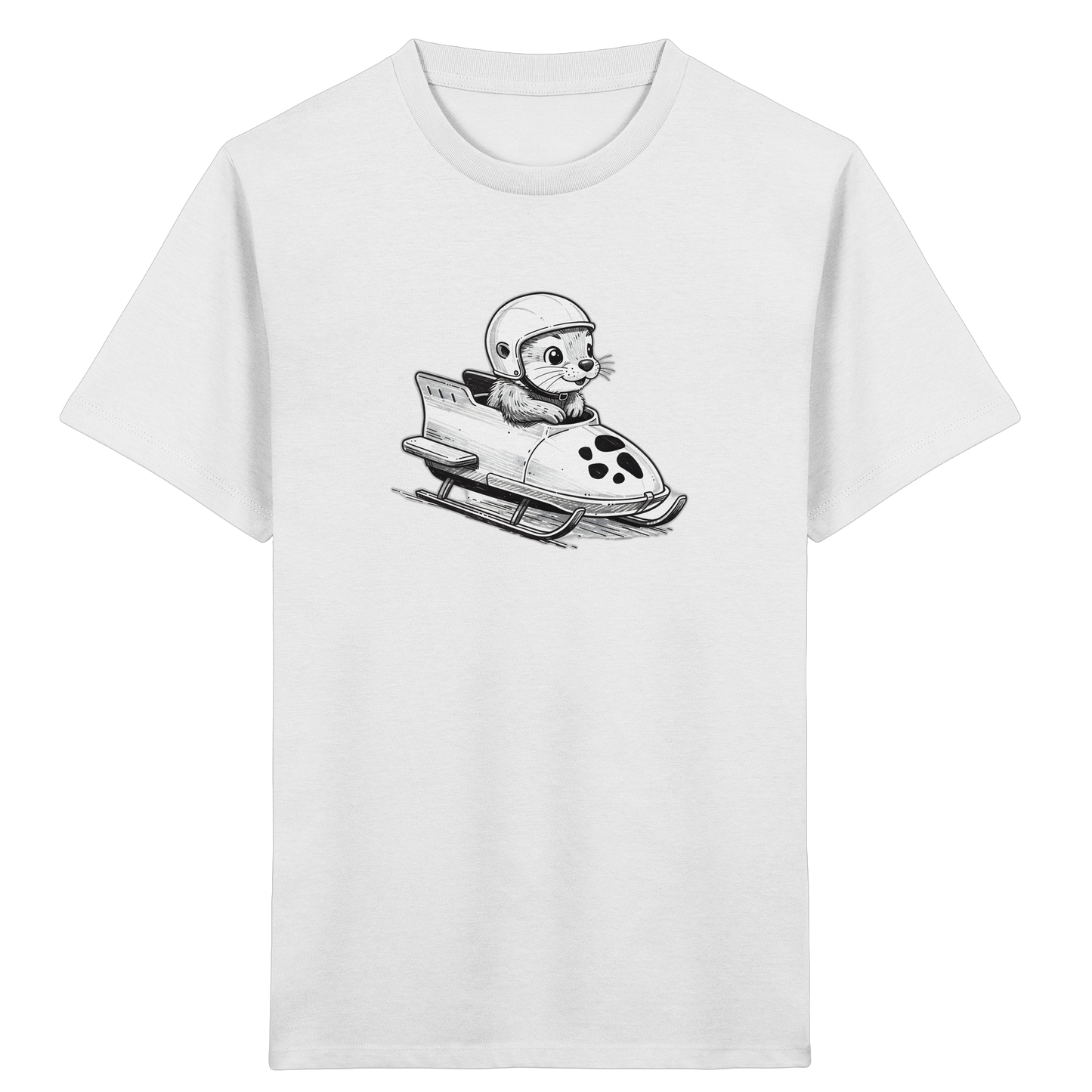 Otter Bob Abenteuer: Helm auf, Spaß rein! - Kinder Bio T-Shirt