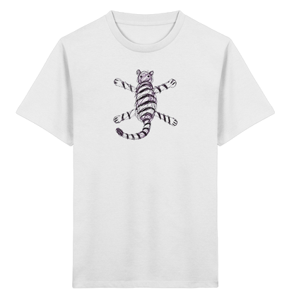 Tiger von oben gezeichnet - Kinder Bio T-Shirt