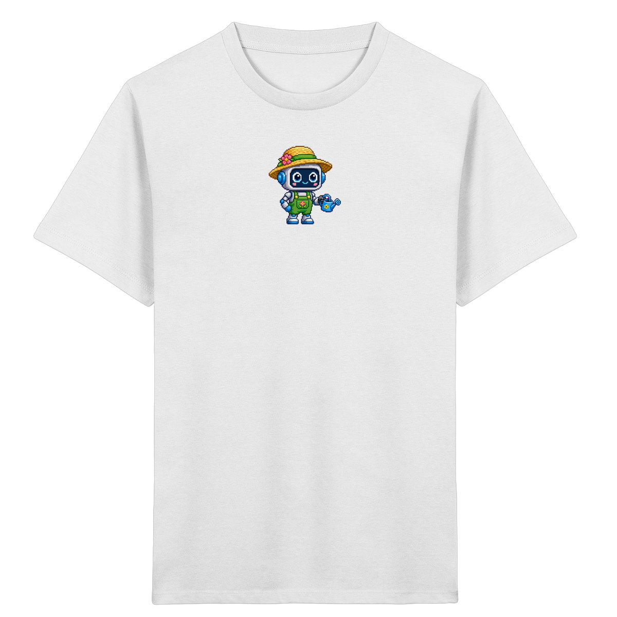 Pixel Roboter T-Shirt: Freundlicher Look - Kinder T-Shirt