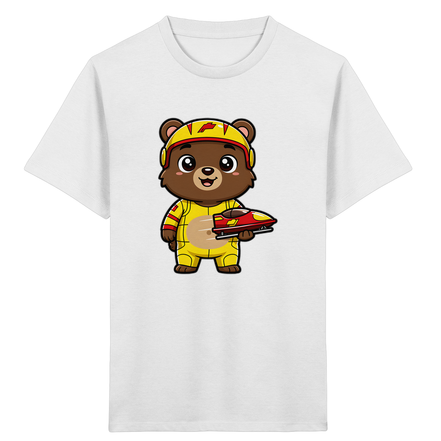 Bären-Rennfahrer T-Shirt: Abenteuer pur! - Kinder Bio T-Shirt