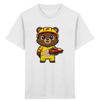 Bären-Rennfahrer T-Shirt: Abenteuer pur! - Kinder Bio T-Shirt