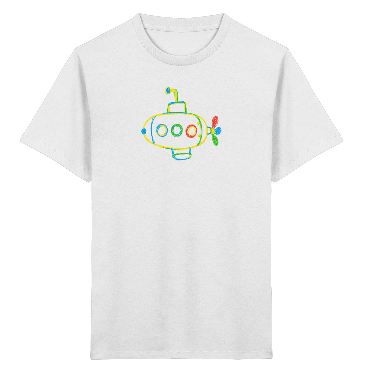 Farbpunkt U-Boot Abenteuer - Kinder Bio T-Shirt