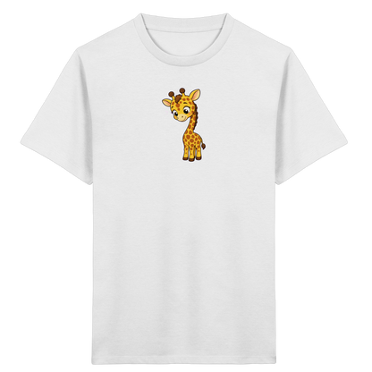 Niedliche Giraffe: Fröhliches Kinder-T-Shirt - Kinder Bio T-Shirt
