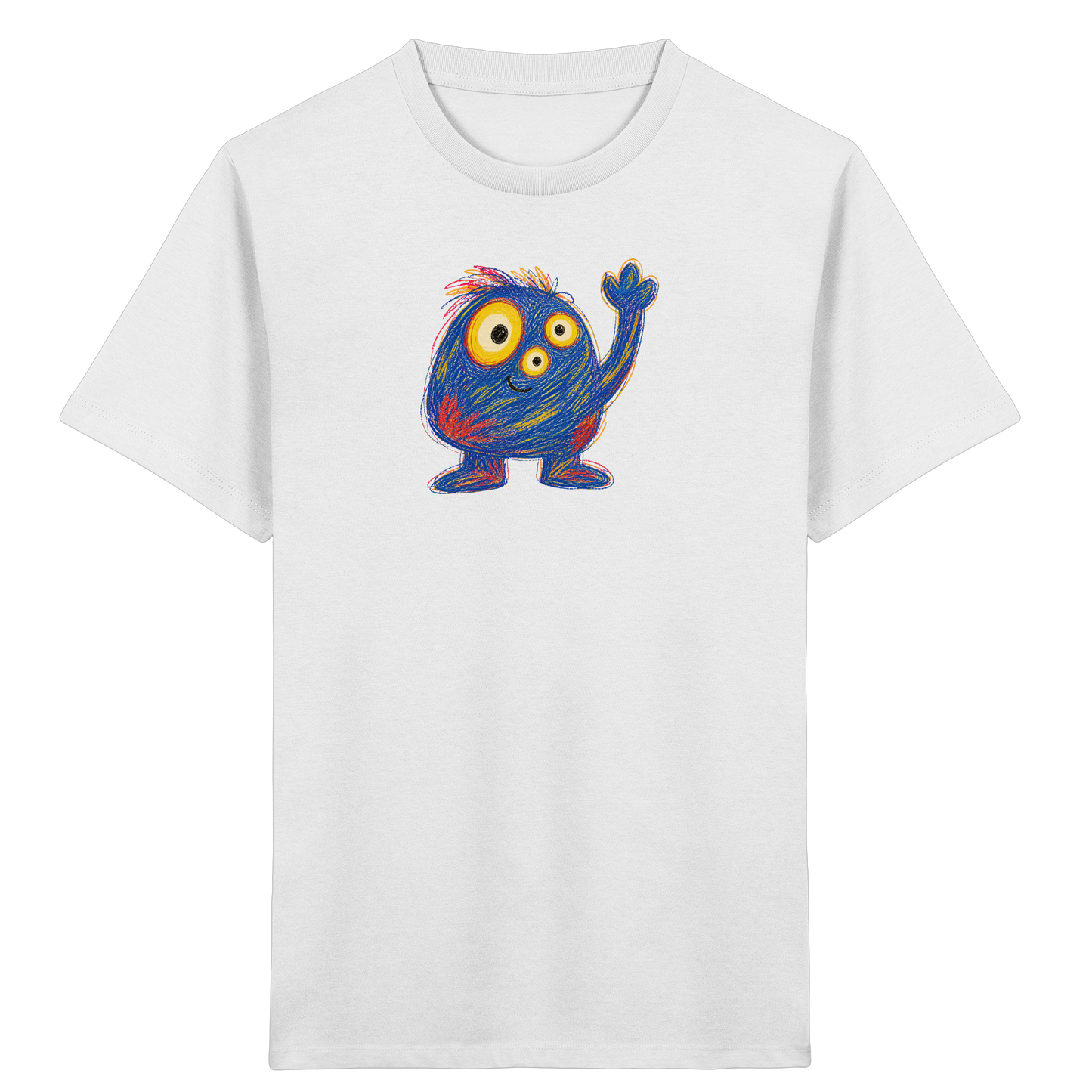 Dreiäuglein winkt fröhlich - Kinder Bio T-Shirt